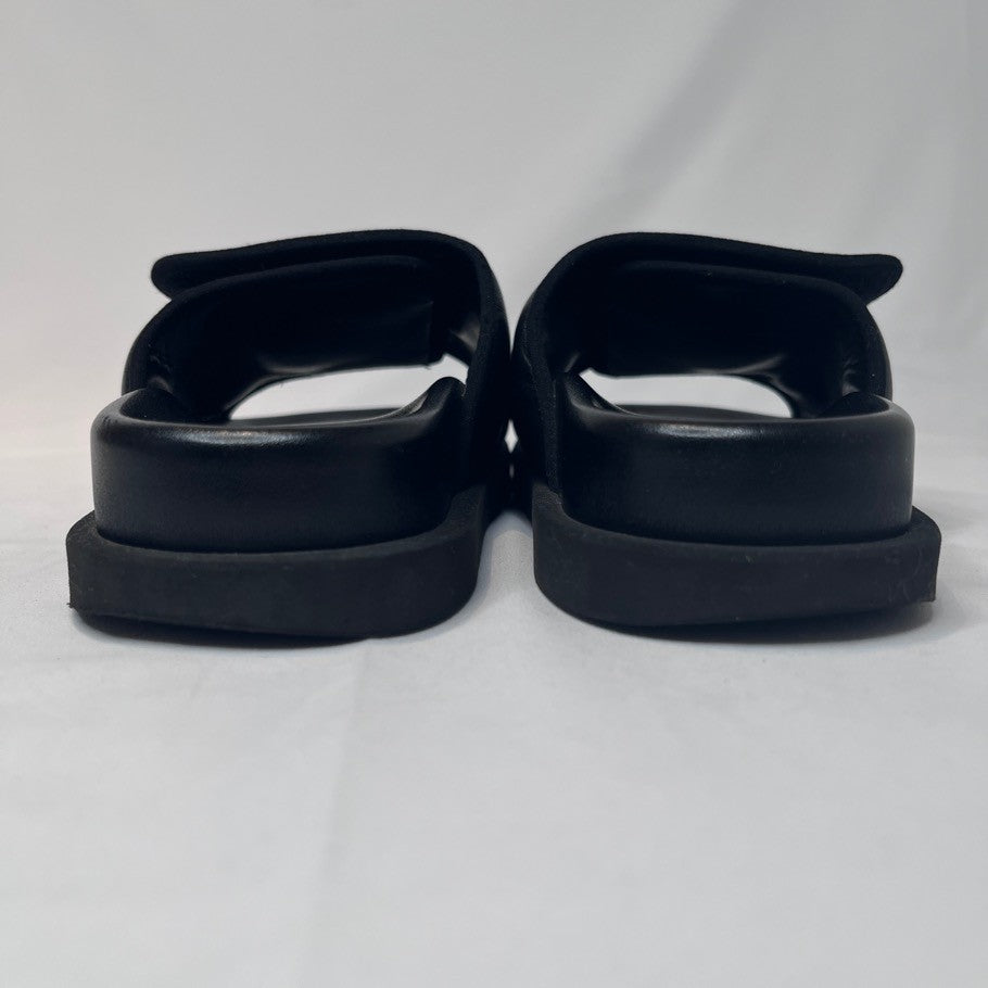 LOUIS VUITTON Miami Monogram Giant Sandals Black Size 24.5cm