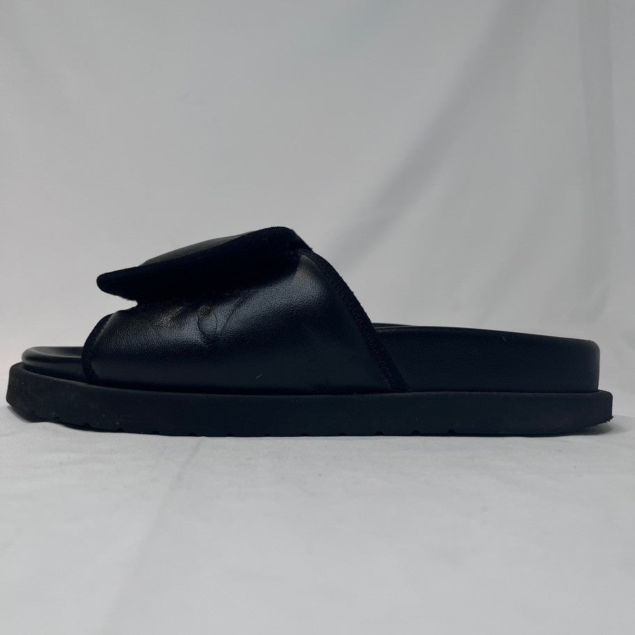 LOUIS VUITTON Miami Monogram Giant Sandals Black Size 24.5cm