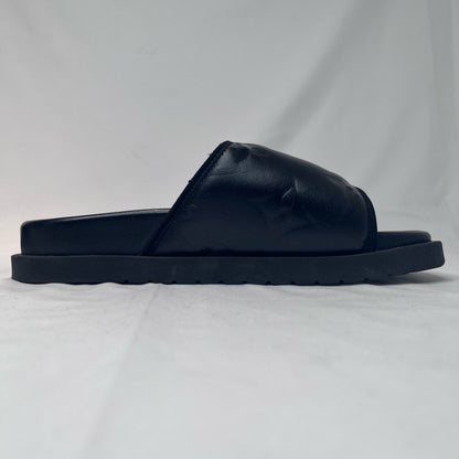 LOUIS VUITTON Miami Monogram Giant Sandals Black Size 24.5cm