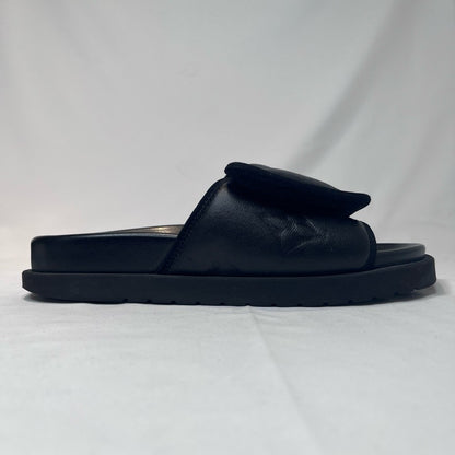 LOUIS VUITTON Miami Monogram Giant Sandals Black Size 24.5cm