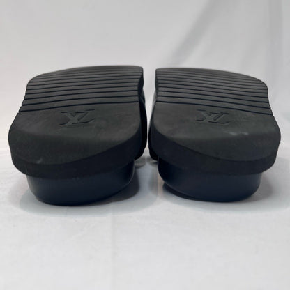 LOUIS VUITTON Miami Monogram Giant Sandals Black Size 24.5cm