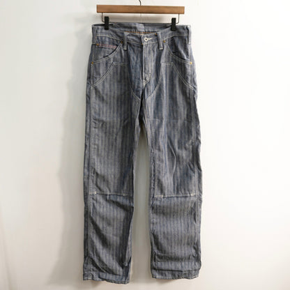 IRON HEART 803 Herringbone Double Knee Logger Jeans Size 32