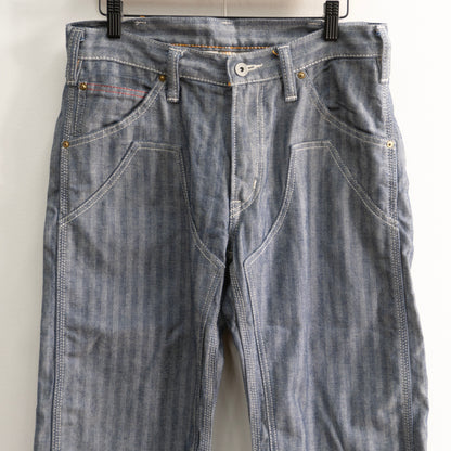 IRON HEART 803 Herringbone Double Knee Logger Jeans Size 32