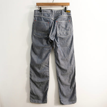 IRON HEART 803 Herringbone Double Knee Logger Jeans Size 32