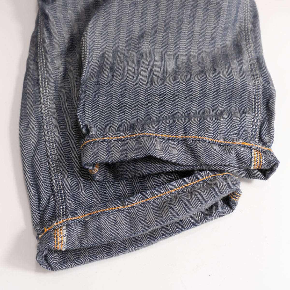 IRON HEART 803 Herringbone Double Knee Logger Jeans Size 32