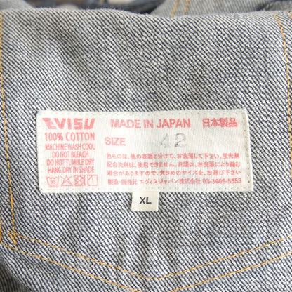 EVISU LOT.1507 2nd Type Denim Jacket Size 42