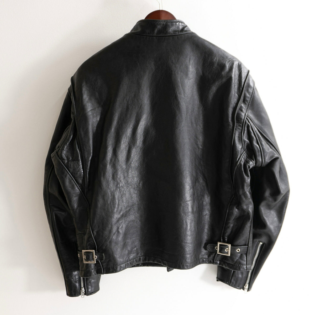 SCHOTT 641 Single Rider Leather Jacket Boa Liner Size 46