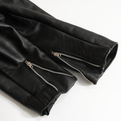 SCHOTT 641 Single Rider Leather Jacket Boa Liner Size 46