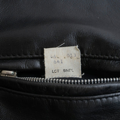 SCHOTT 641 Single Rider Leather Jacket Boa Liner Size 46