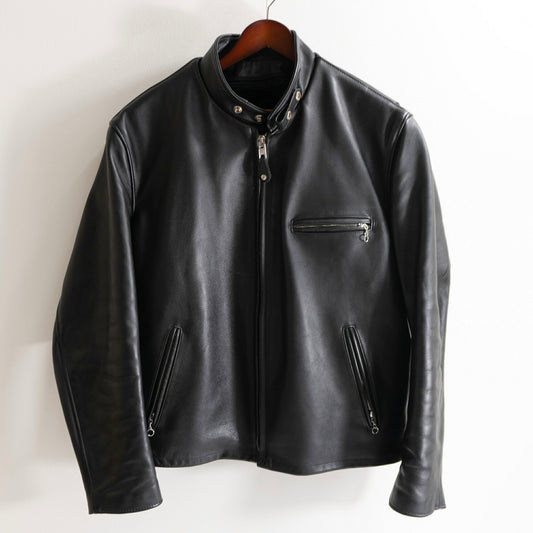 SCHOTT 641 Single Rider Leather Jacket Boa Liner Size 48