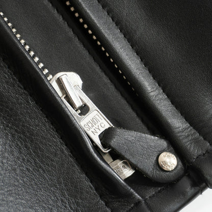 SCHOTT 641 Single Rider Leather Jacket Boa Liner Size 48