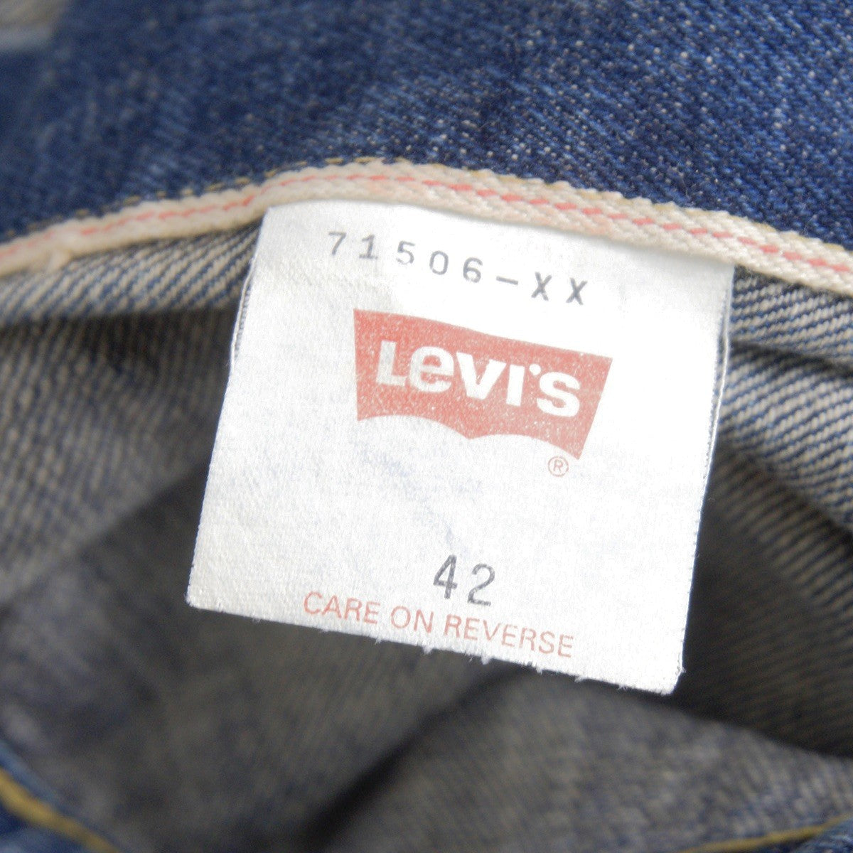LEVI'S 506XX Big E Wartime Model Denim Jacket Size 42