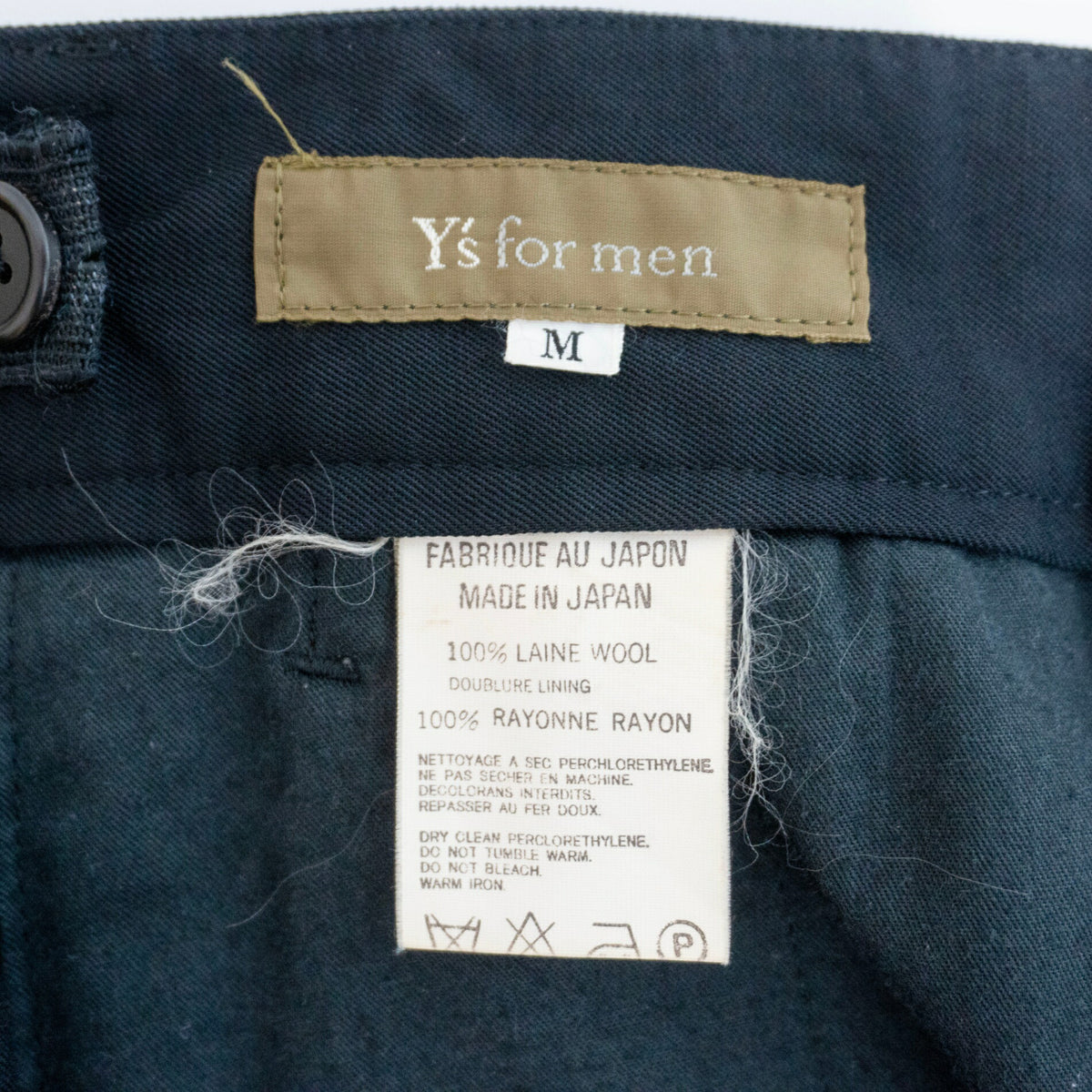 Y's for men 90s Archive 2-Pleat Slacks Size M