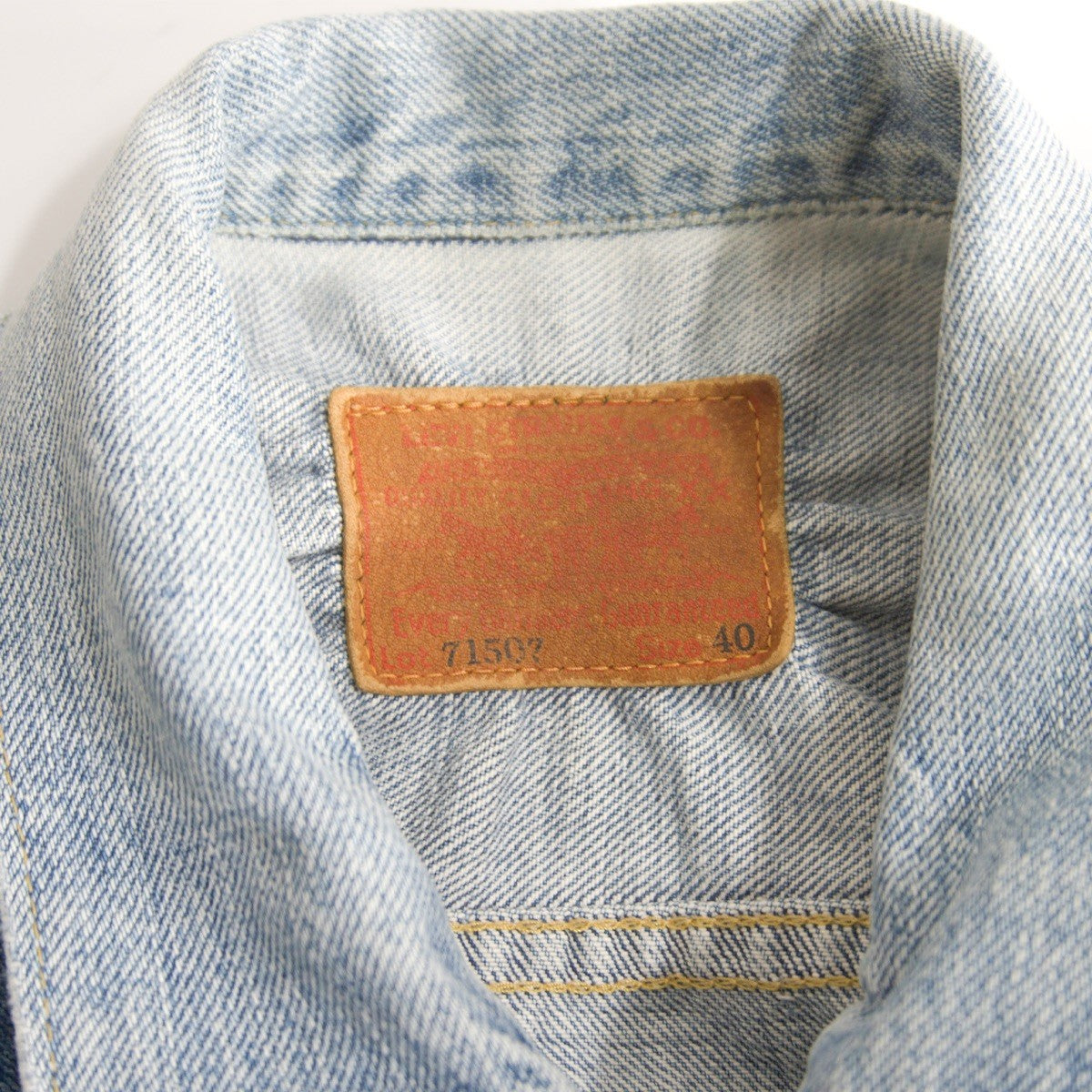LEVI'S 507XX Big E Type 2 Denim Jacket Size 40