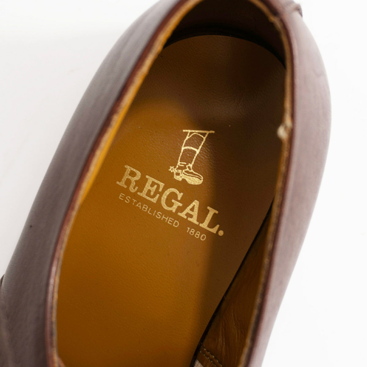 REGAL Straight Tip Leather Shoes Size 26.5EE