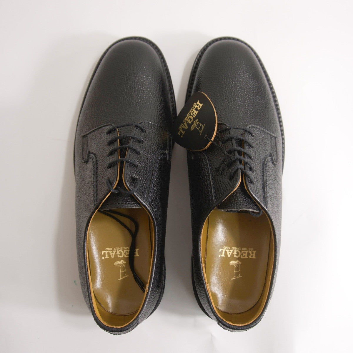 REGAL 2509N Plain Toe Embossed Leather Shoes Size 25.5cm