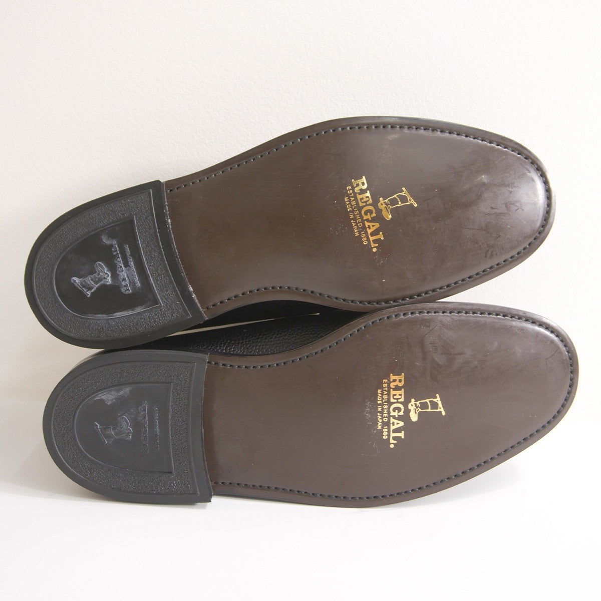 REGAL 2509N Plain Toe Embossed Leather Shoes Size 25.5cm