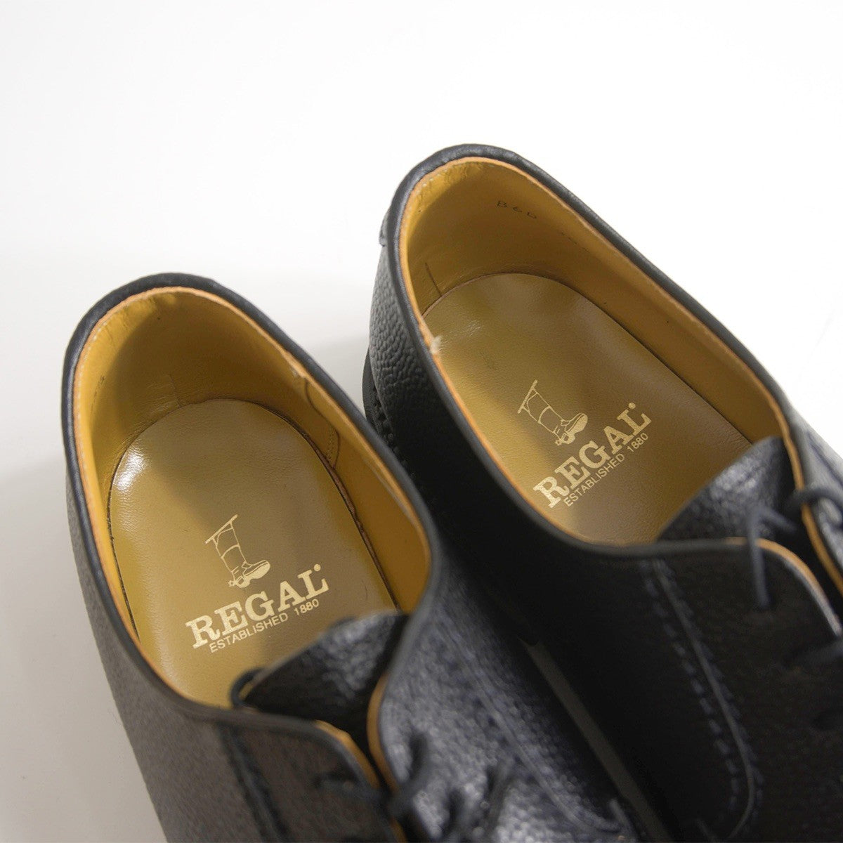 REGAL 2509N Plain Toe Embossed Leather Shoes Size 25.5cm