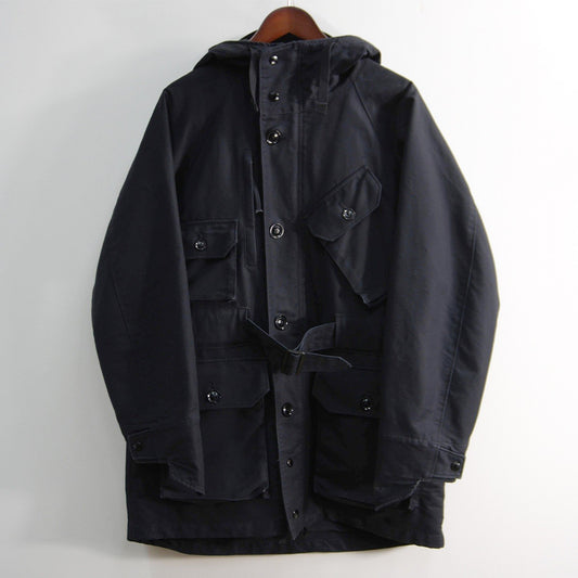 Engineered Garments Navy Double Cloth Field Parka Jacket Size S