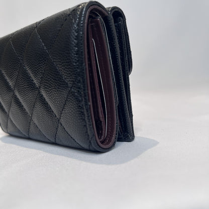 CHANEL Classic Small Flap Caviar Wallet Black Size ONE SIZE