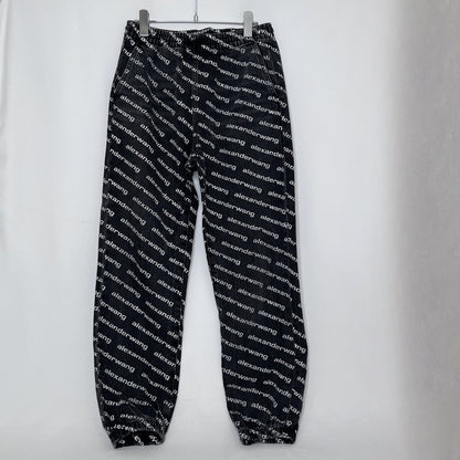 Alexander Wang All-Over Print Black Jeans Size XS