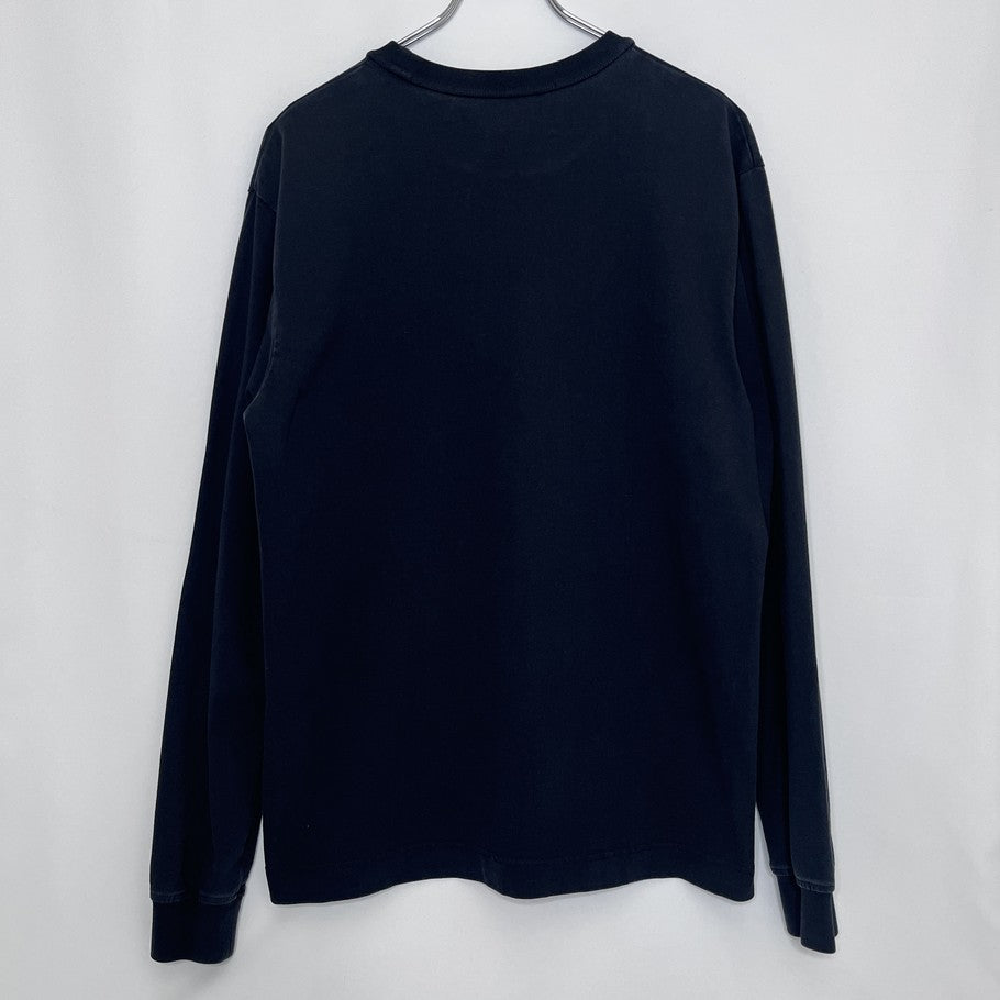 Alexander Wang Center Logo Black Long Sleeve Shirt Size M