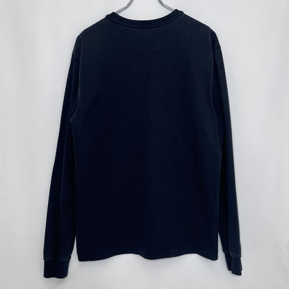 Alexander Wang Center Logo Black Long Sleeve Shirt Size M