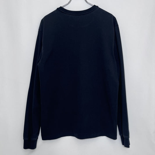 Alexander Wang Center Logo Black Long Sleeve Shirt Size M
