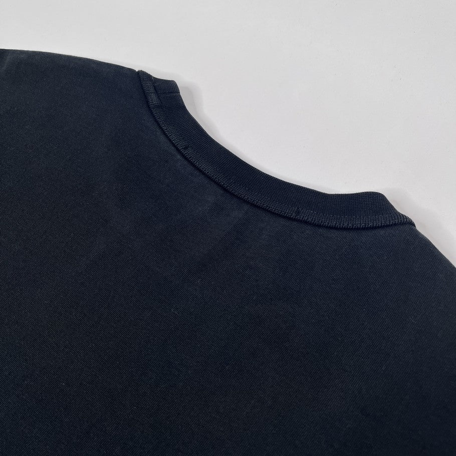 Alexander Wang Center Logo Black Long Sleeve Shirt Size M