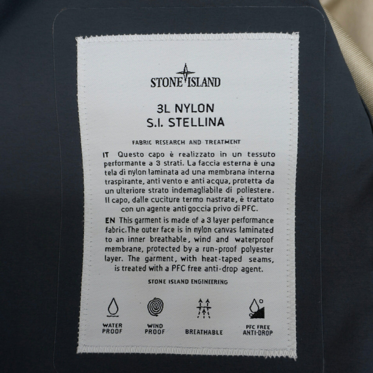 STONE ISLAND 23AW 3L S.I. STELLINA COAT Mods Coat Size M