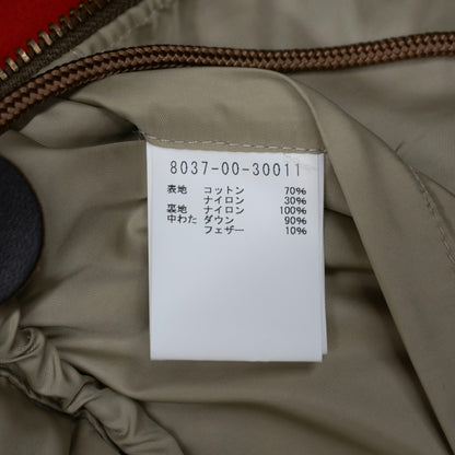 NIGEL CABOURN Donkey Down Jacket Orange Flap Pockets Size 48