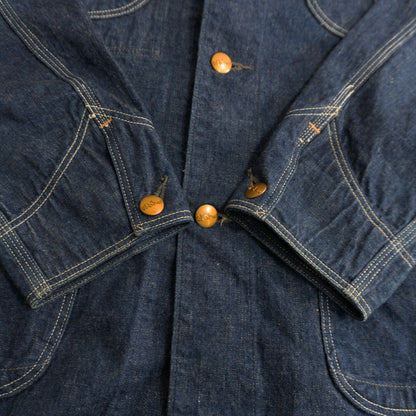 orSlow 50s Dark Indigo Denim Coverall Jacket Size 2