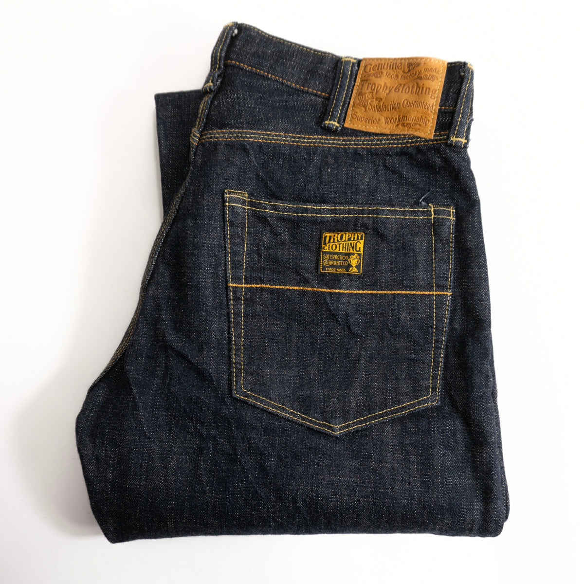 trophy clothing Double Knee Indigo Denim Jeans Size 31