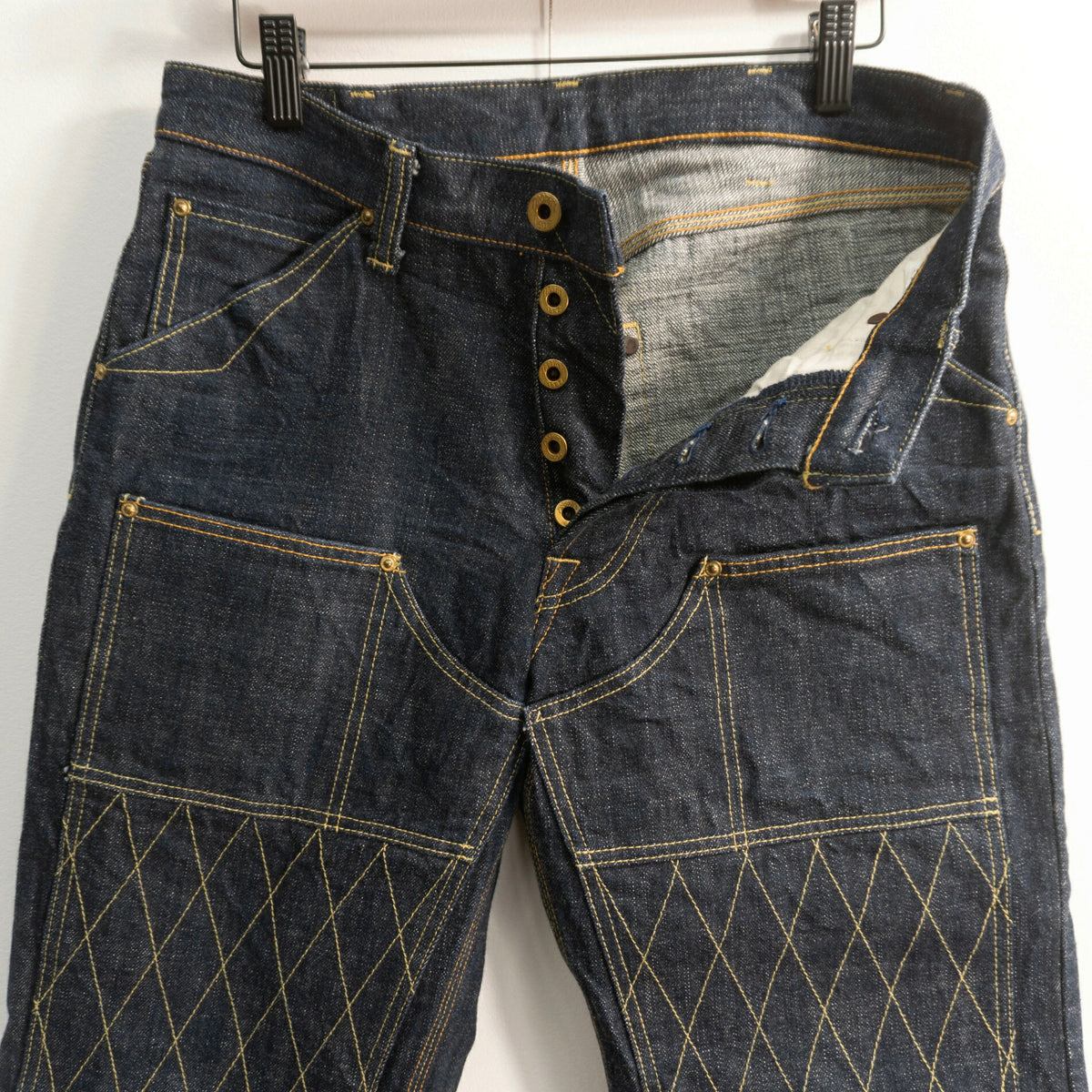 trophy clothing Double Knee Indigo Denim Jeans Size 31