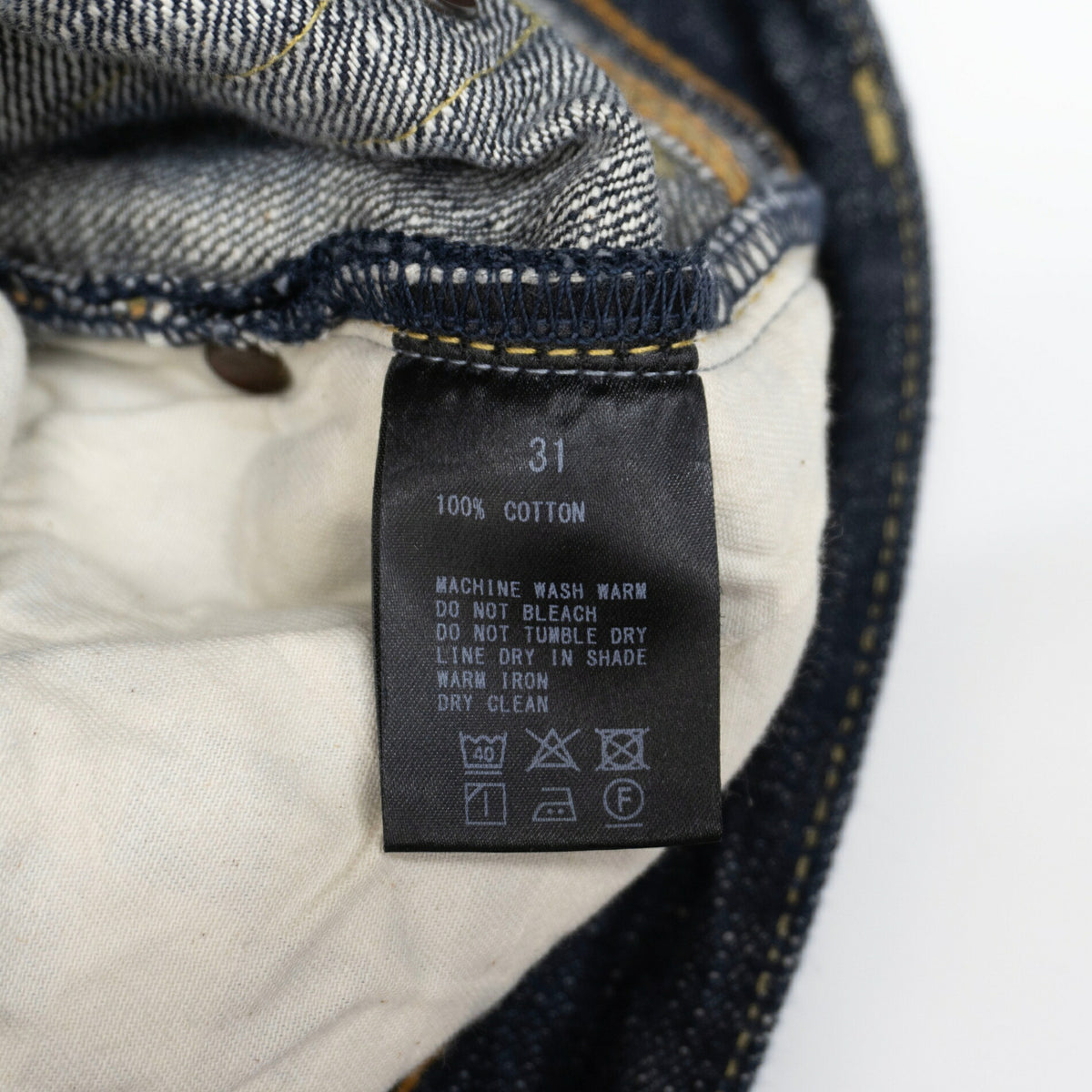 trophy clothing Double Knee Indigo Denim Jeans Size 31
