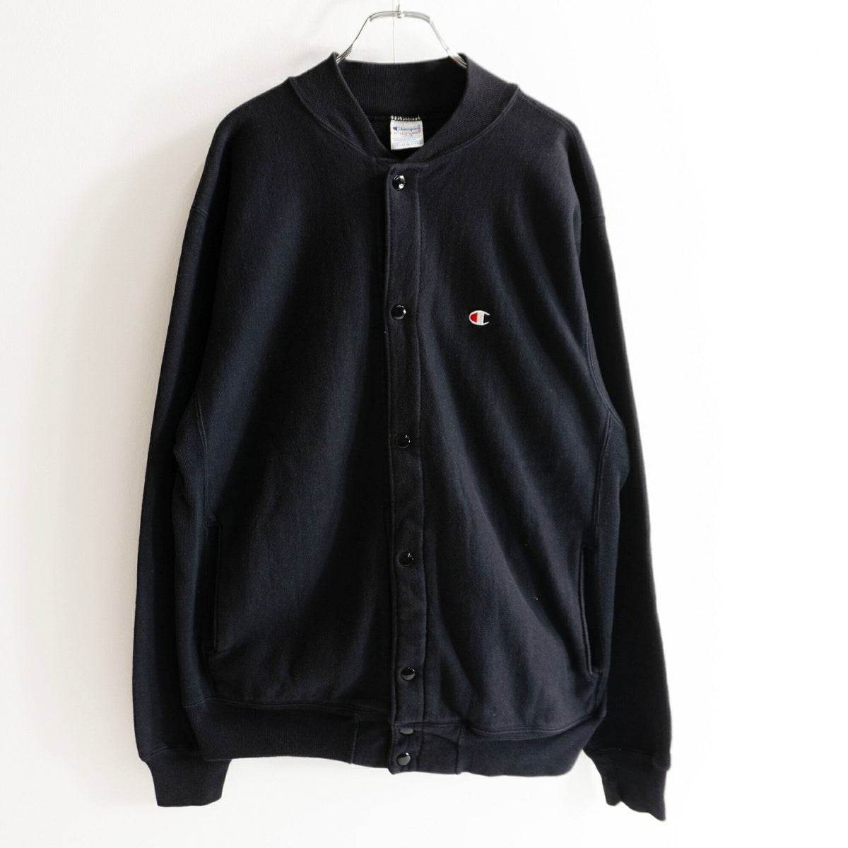 Champion USA 90s Snap Cardigan Black Size L