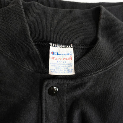 Champion USA 90s Snap Cardigan Black Size L