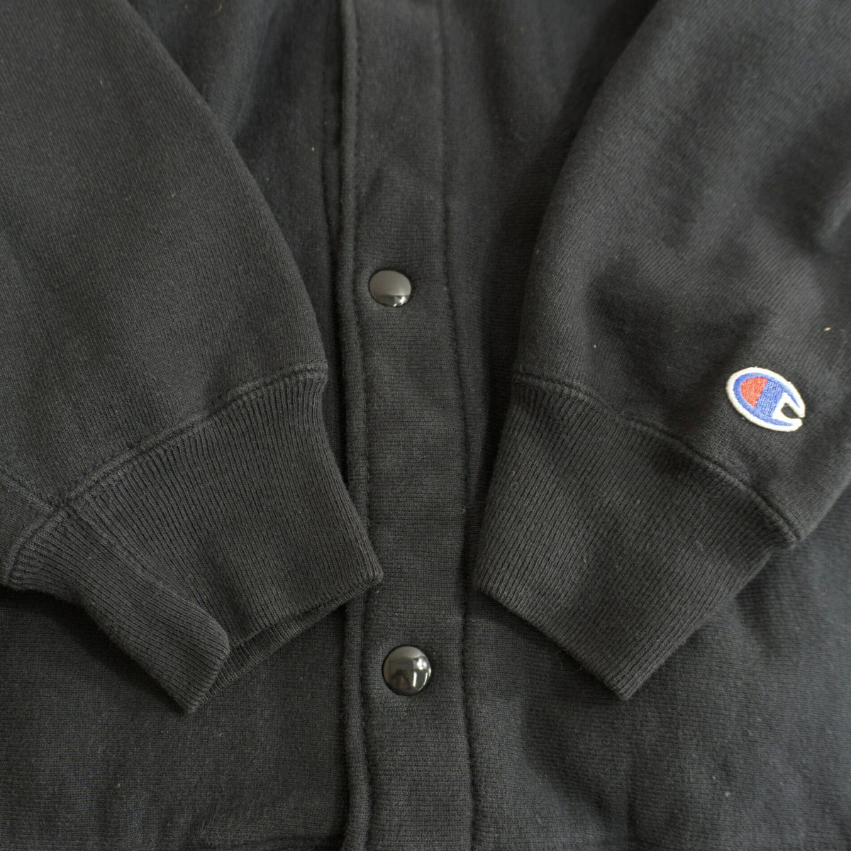 Champion USA 90s Snap Cardigan Black Size L