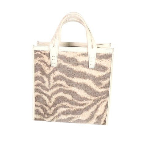 A VACATION BOX Zebra Jacquard 25CM 13CM Tote Size 25CM  25CM 13CM