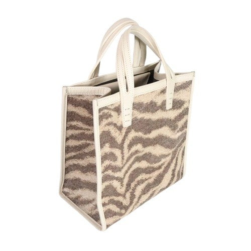 A VACATION BOX Zebra Jacquard 25CM 13CM Tote Size 25CM  25CM 13CM