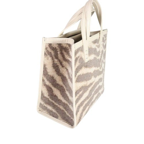 A VACATION BOX Zebra Jacquard 25CM 13CM Tote Size 25CM  25CM 13CM