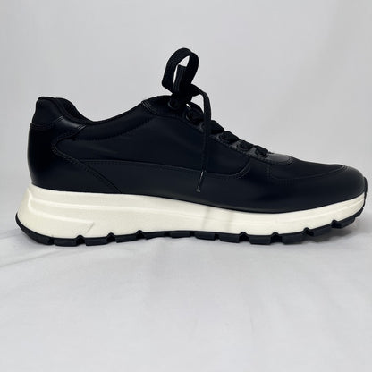 PRADA RE-NYLON Side Logo Low-Top Sneakers Black Size 27.5cm