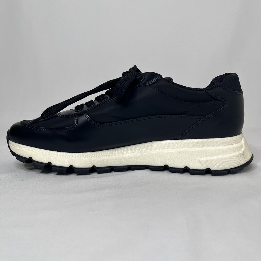 PRADA RE-NYLON Side Logo Low-Top Sneakers Black Size 27.5cm