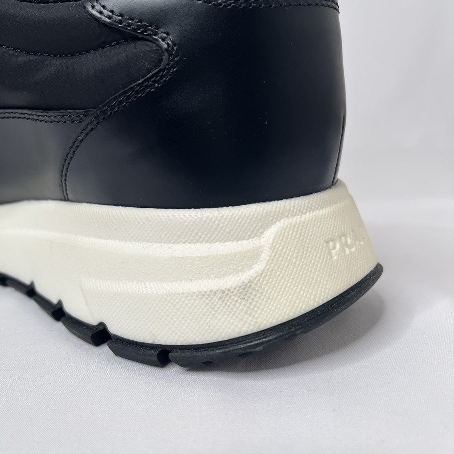 PRADA RE-NYLON Side Logo Low-Top Sneakers Black Size 27.5cm