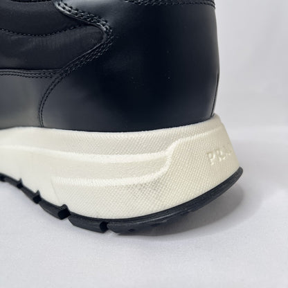 PRADA RE-NYLON Side Logo Low-Top Sneakers Black Size 27.5cm
