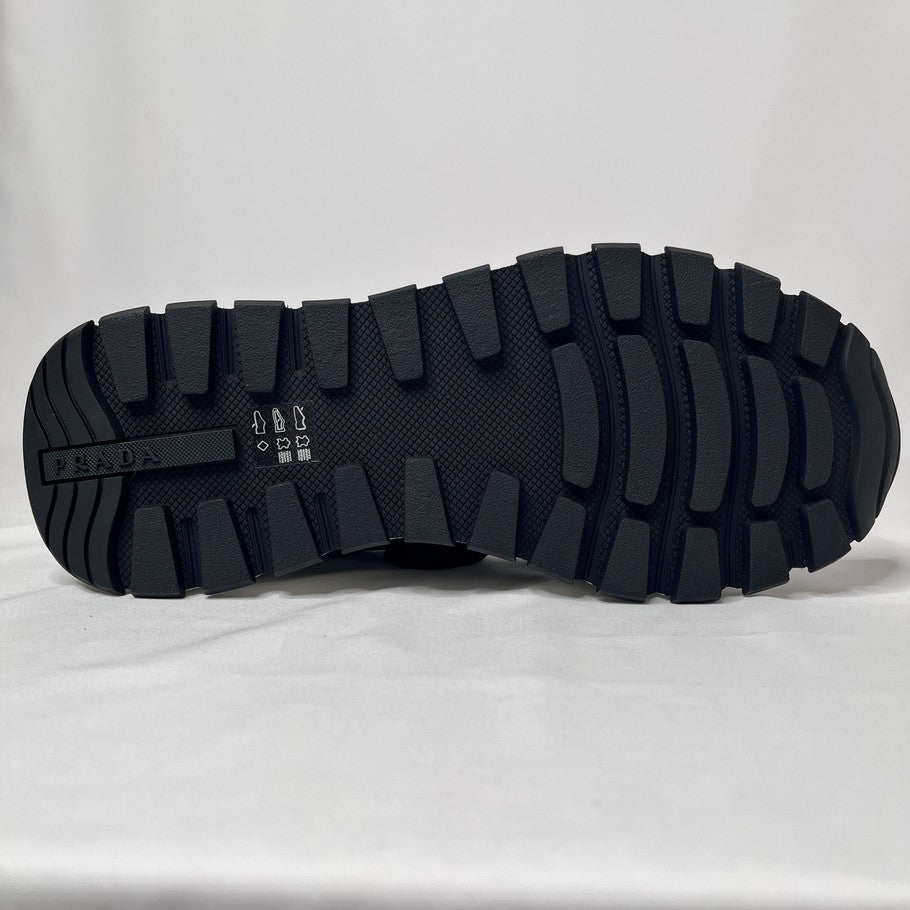 PRADA RE-NYLON Side Logo Low-Top Sneakers Black Size 27.5cm