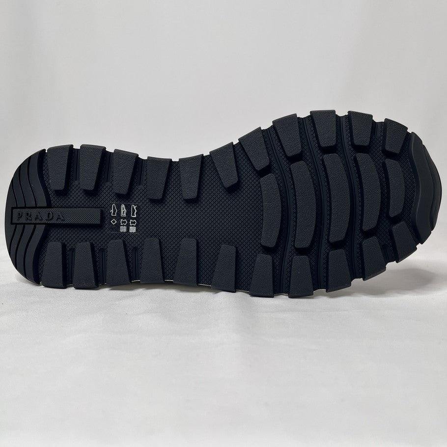PRADA RE-NYLON Side Logo Low-Top Sneakers Black Size 27.5cm
