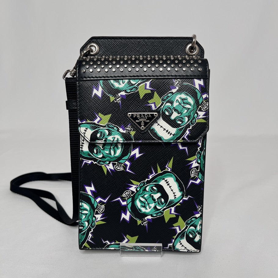 PRADA Frankenstein Smartphone Bag Black Size ONE SIZE