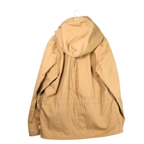 NIGEL CABOURN 20SS Coated Cotton Hoodie Beige Size 46