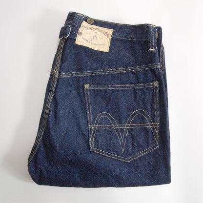 Hellers Cafe Cinch Back Denim Pants Size 34
